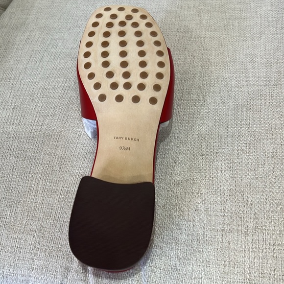 Tory Burch Women's Red Slide Sandals - Picture 3 of 4